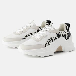 Zara Chunky Sneakers with Animal Print